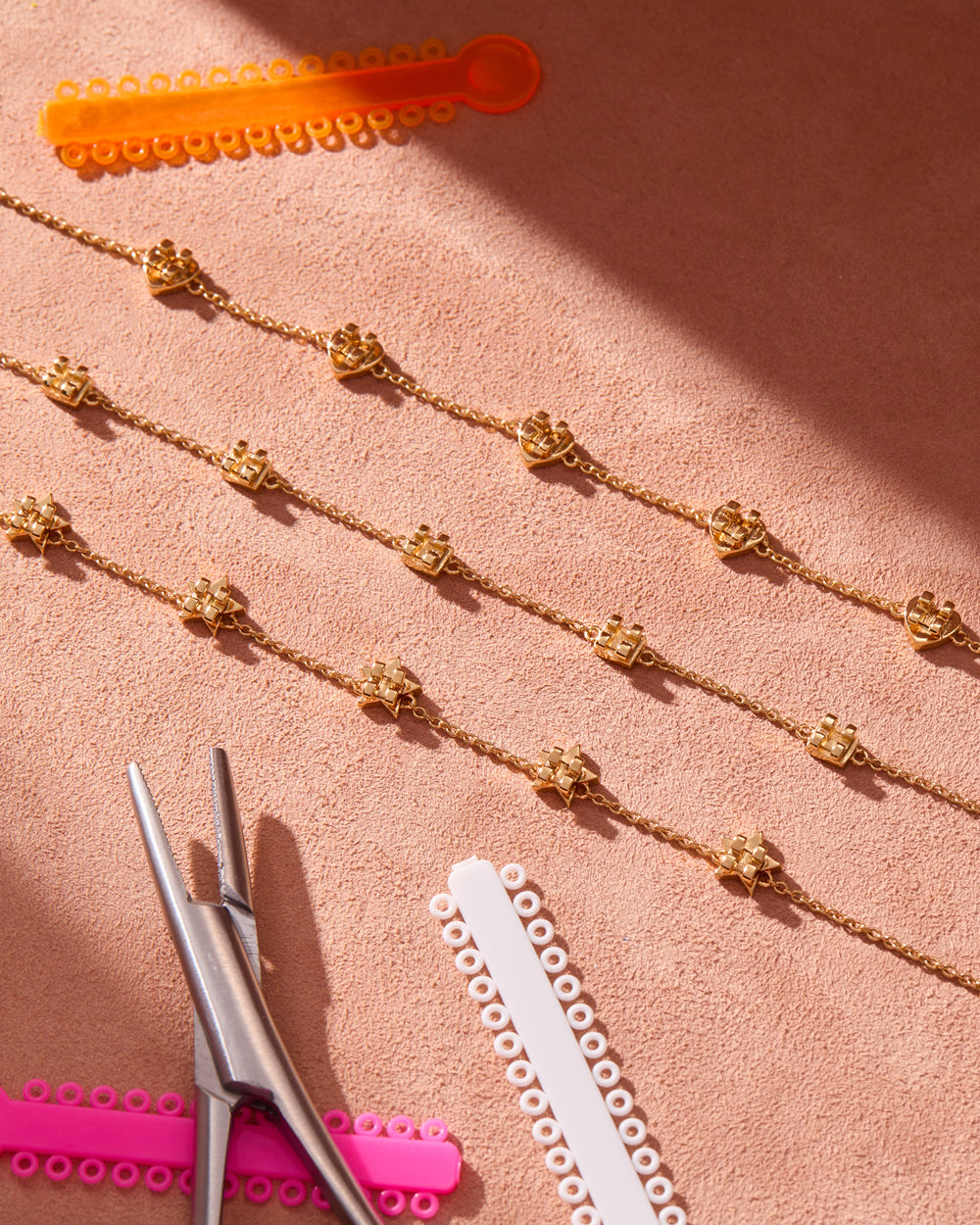 Heart-Shaped Orthodontic Braces Bracelet